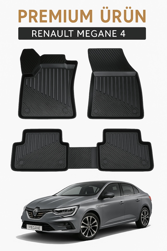Renault Megane 4 Uyumlu 3d Oto Paspas Premium