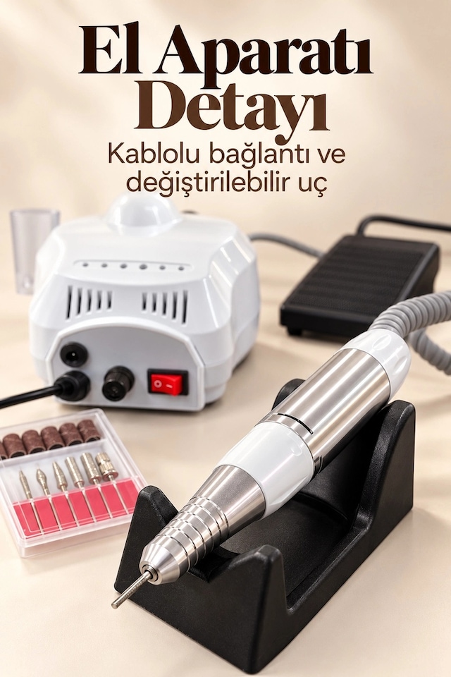 Tırnak Törpü Cihazı Metal Uçlar Ve Zım Bantlarıyla