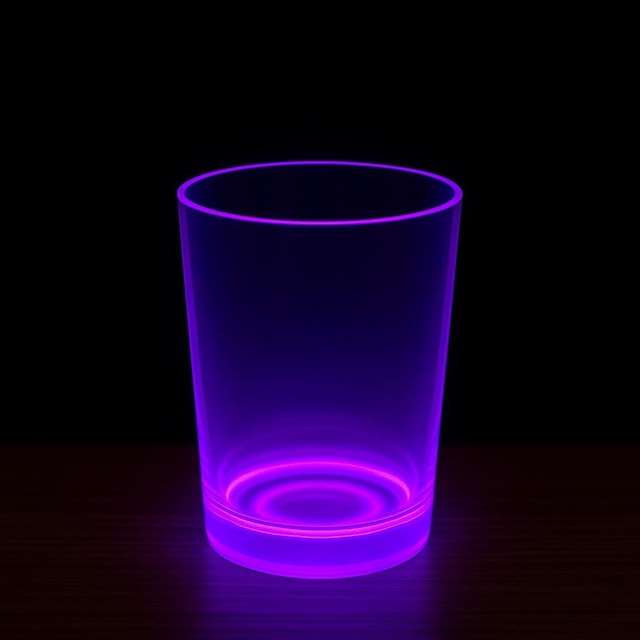 Partyglow Neon Mor Bardak 8.5 X 10.5 Cm
