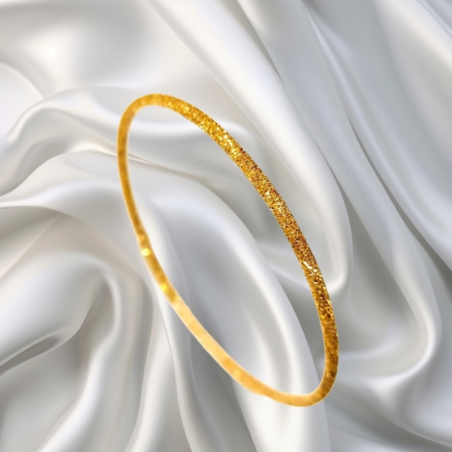 Leva Gold 22 Ayar Simli Düz Ajda Bilezik Standart 10 Gr