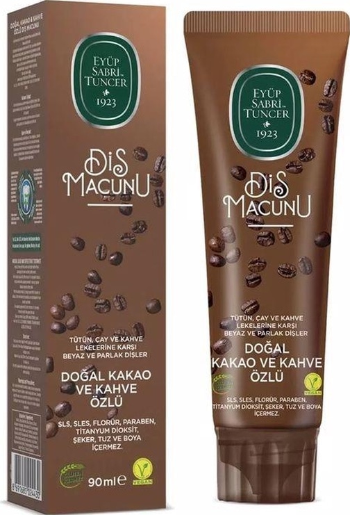Eyüp Sabri Tuncer Doğal Kakao ve Kahve Özlü Diş Macunu 90 ML