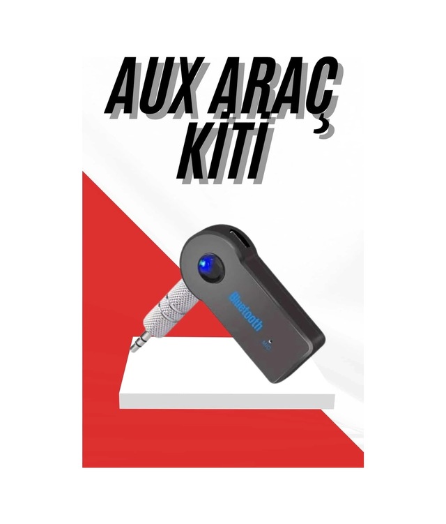 Cn Tüm Cihazlara Uyumlu Bluetooth Aux Araç Kiti Siyah