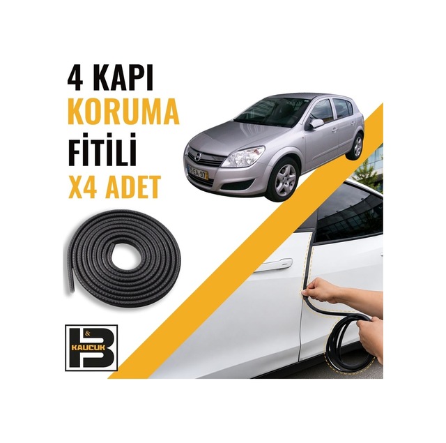 Opel Astra H Kapı Koruma Fitili-4 Kapı-siyah-bm2208