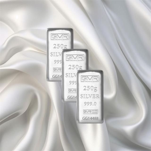 Leva Gold 250 Gr Gmr Gümüş Külçe 3 Adet