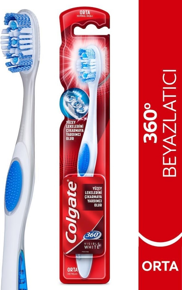 Colgate 360° Visible White Diş Fırçası Medium