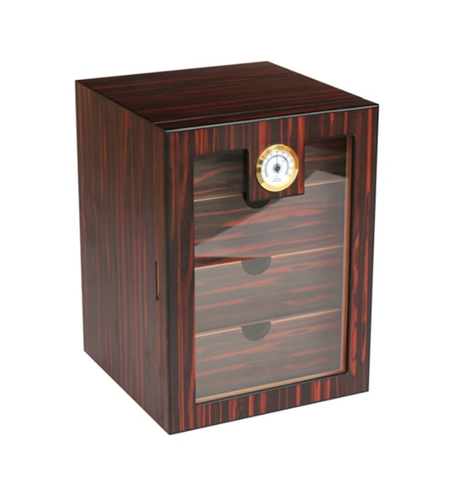 Premiumquality 3 Çekmeceli Kahverengi Sedir Humidor Puro Kutusu 00000tr9646