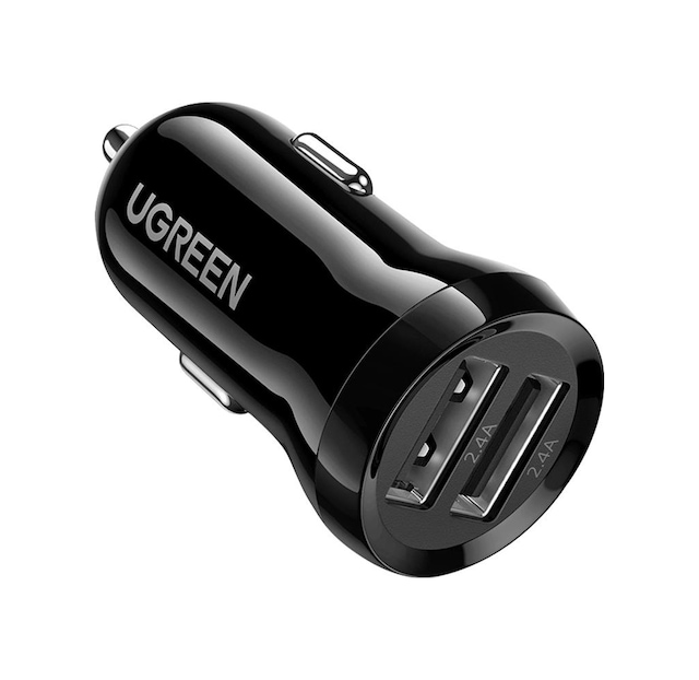 Ugreen Çift Portlu 24W Araç Çakmaklık Hızlı Şarj Cihazı