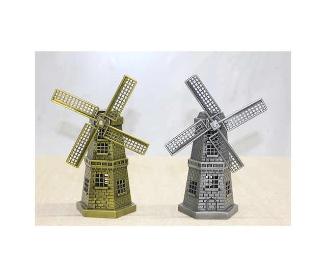 1 Adet Metal Yel Değirmeni Metal Bahçe Süsü Dekoratif Rüzgar Çarkı Windmill Bahçe Balkon Aksesuarı
