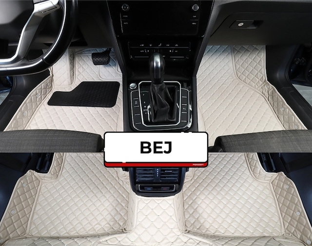 Toyota Corolla 2013-2018 Bej-krem Renk 8d Diamond Kaymaz Deri Oto Paspas