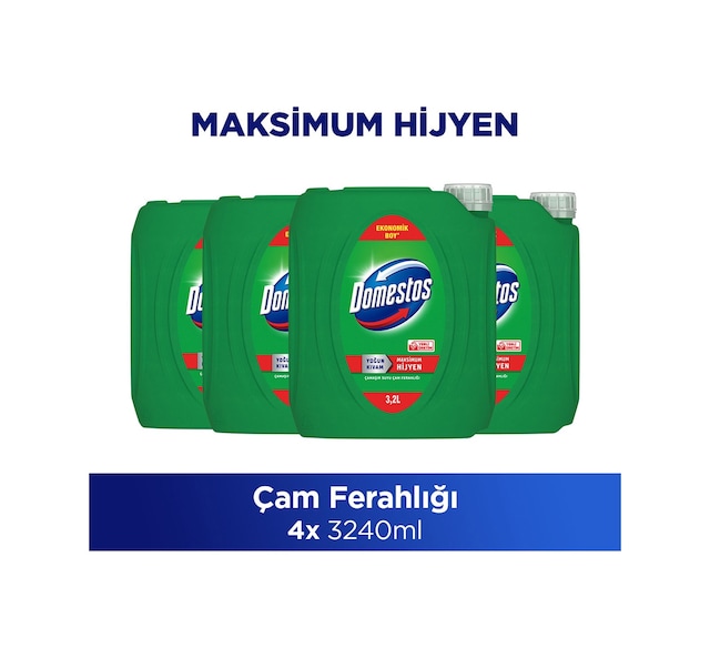 Domestos Çamaşır Suyu Çam Ferahlığı 3240 Ml X4 Diğer