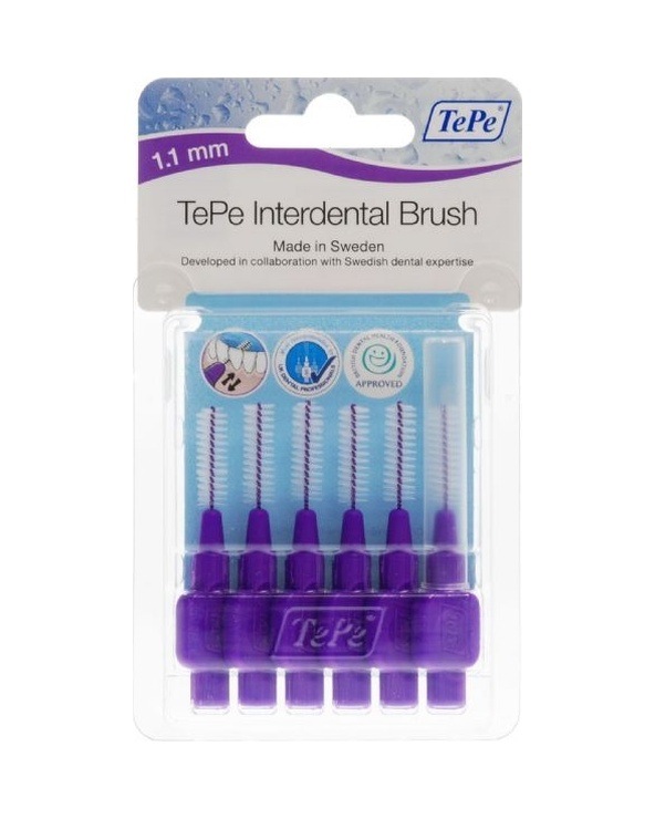 Tepe Interdental Arayüz Fırçası 6'lı 1.1 MM