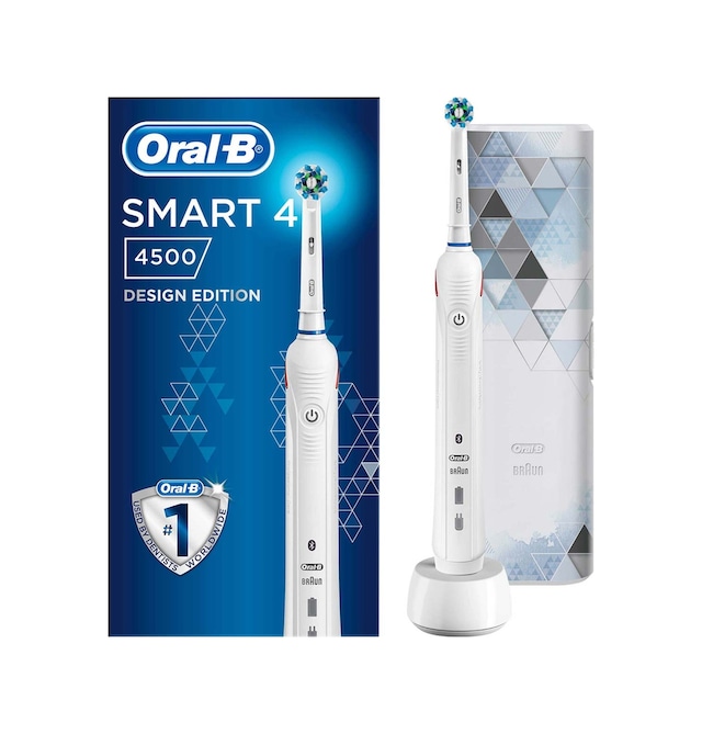 Oral-B Smart 4 4500 Modern Motif Elektrikli Diş Fırçası Beyaz