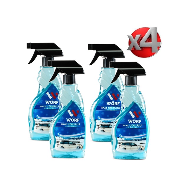 Buz Çözücü Sprey 500 Ml 4 Adet Oto Cam Buz Çözücü