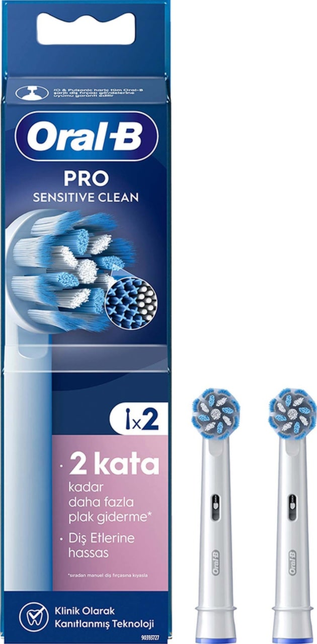 Oral-B Pro Sensitive Clean X-Filament Şarjlı Diş Fırçası Yedek Başlığı 2 Adet