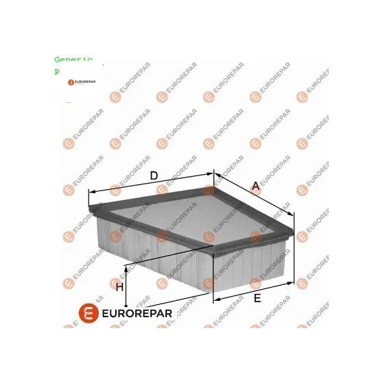 Erp Hava Fıltresı X-traıl Iı 2.0 16v 2.0 Dcı 07- 165466131r Eurorepar 1680340980