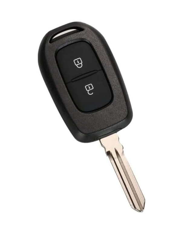 Autohan Keys Dacia Logan 2 Tuşlu Uzaktan Kumanda Anahtarı Kabı, Siyah Renk