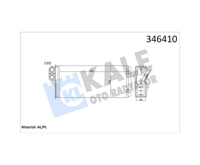Kalorifer - 468 - Radyatörü Renault Master Iı 2.5d / 2.8dti 1998-2001 , Opel Movano 1.9dti / - Dpmıx-hb - 2.2dti 2000-
