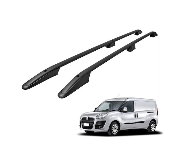 Fiat Doblo 2 Maxi Tavan Çıtası Port Bagaj Taşıyıcı Uzun Siyah 2010 / 2015