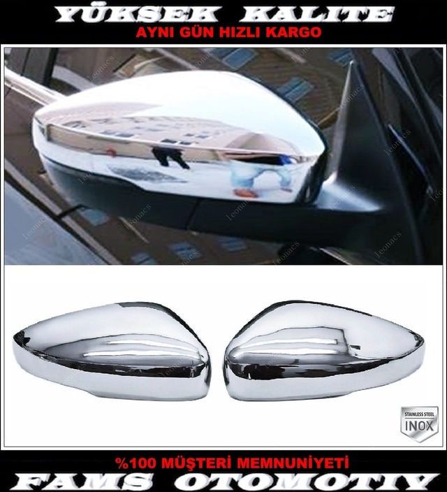 Vw Polo Krom Ayna Kapağı 2 Prç. 2009-2017 Arası P.çelik