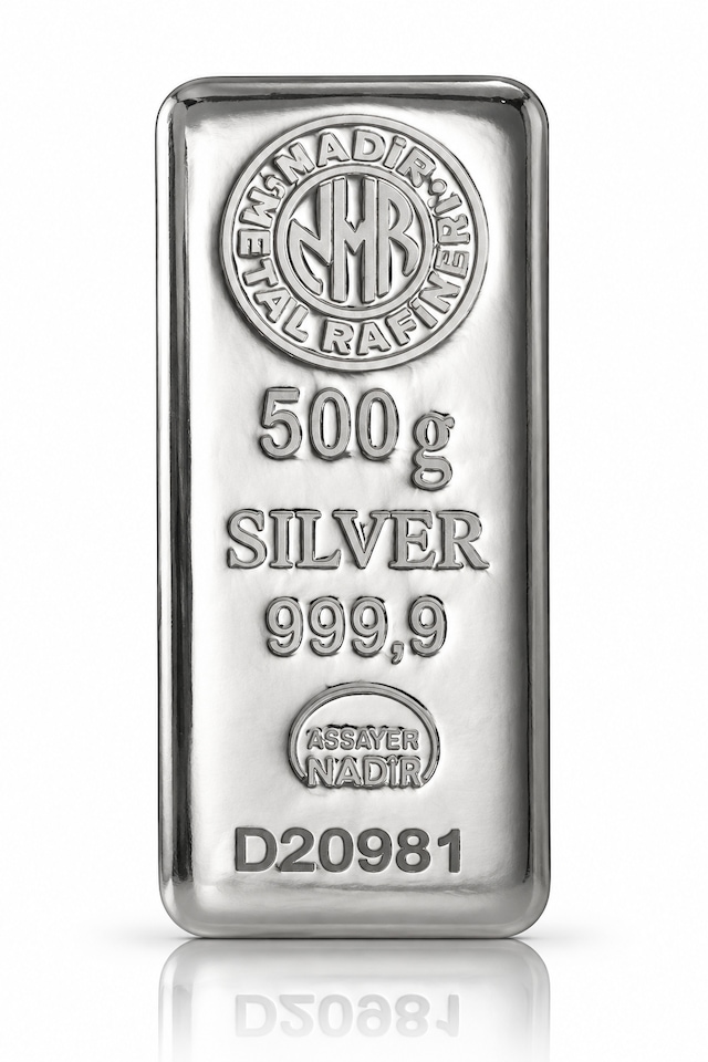 500 Gram Gümüş Külçe