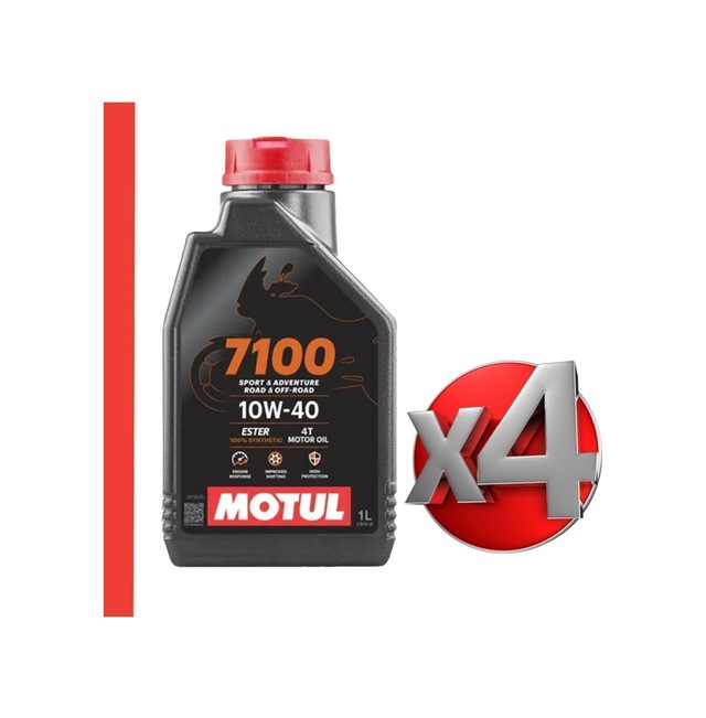 Motul 7100 10w40 1lt %100 Sentetik 4t Motor Yağ 4 Adet Yeni Tarihli