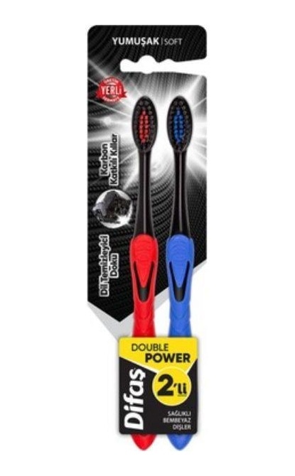 Difaş Double Power Yumuşak Diş Fırçası 2'li
