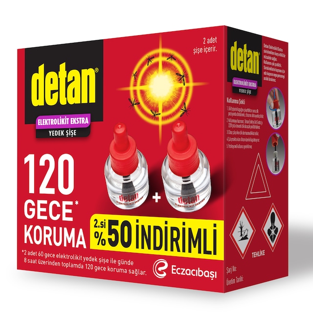 Detan 120 Gece Elektrolikit 2.si %50 Yedek
