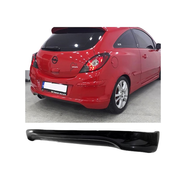 Opel Corsa D Arka Ek Plastik Siyah Difüzör 2006-2014 Arka-bodykit-ek-karlık