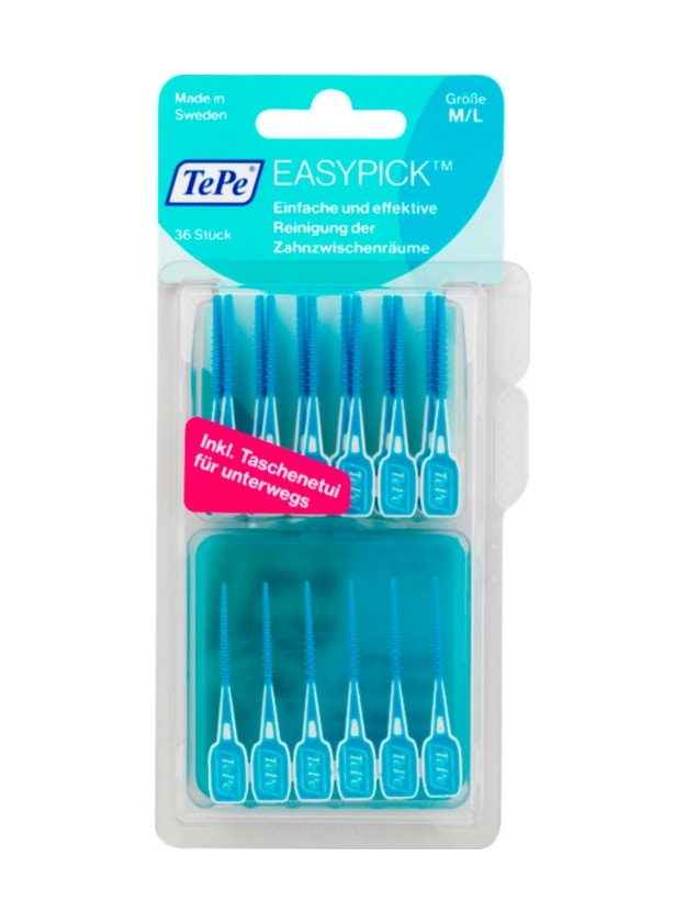 Tepe Easypick M-L Silikon Saplı Kürdan 36'lı