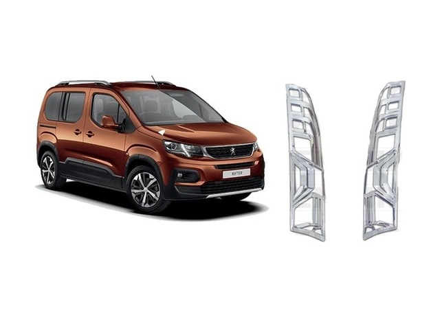 Peugeot Rifter 2019 Üzeri Krom Stop Çerçevesi