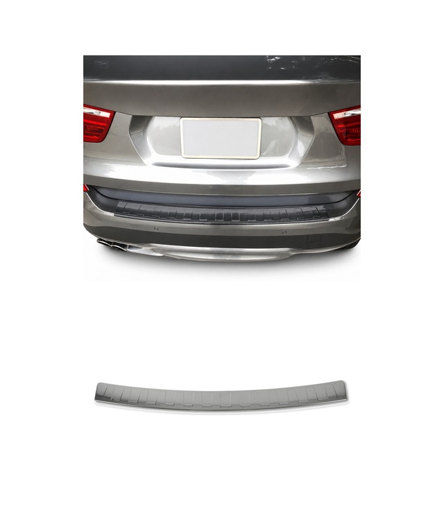 Mercedes B Serisi W247 2019-2026 Uyumlu Krom Arka Tampon Eşiği Paslanmaz Çelik Siyah