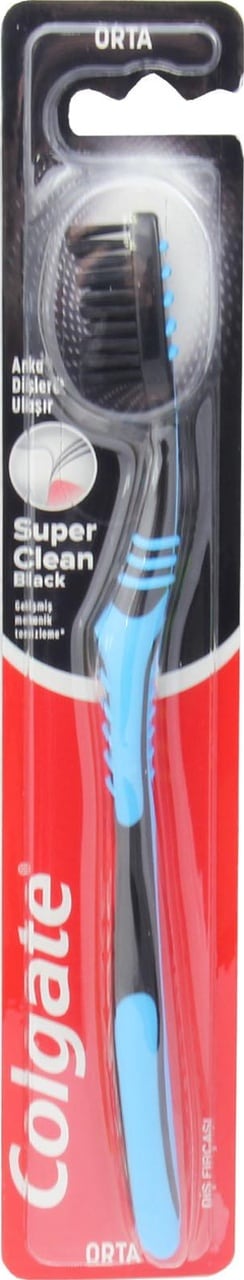 Colgate Süper Clean Black Orta Diş Fırçası