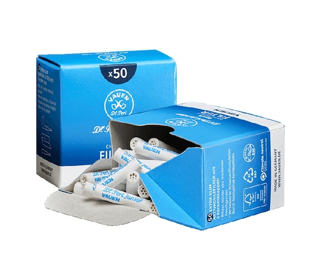 Vauen 6mm Kömürlü Pipo Filtresi 50 Adet 352035