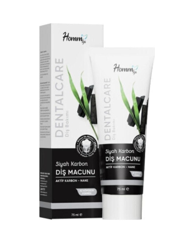 Homm Life Bitkisel Aktif Karbonlu Diş Macunu 75 ML
