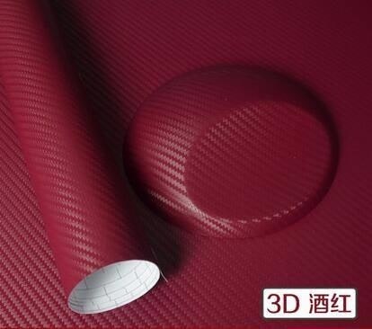 Autofolyo 3D Karbon Folyo Bordo 127 Cm X