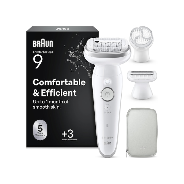 Braun Silk Épil 9 Epilatör, Islak Ve Kuru, Kalıcı Pürüzsüz Cilt, 9-061