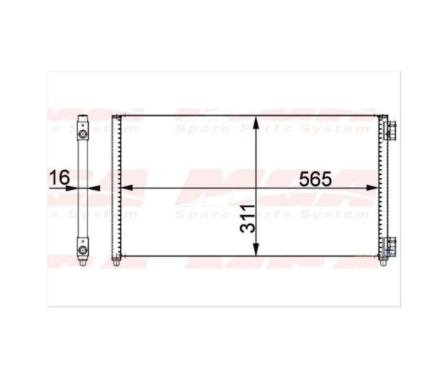 Klima Radyatoru- Fiat: Doblo "1.3-1.9 Jtd" 03-10 - -82400
