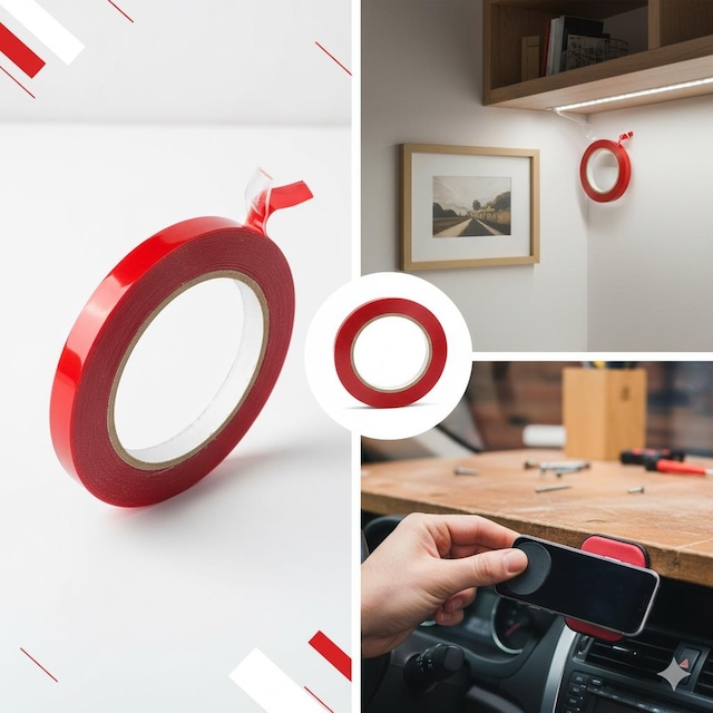 Çift Taraflı Şeffaf Süper Yapışkan Bant 1cm X 5m