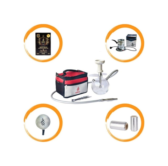 Bombus Eko Paket - Kefo Bombus Nargile Takımı - Kömür - Magma - Galvaniz Ocak