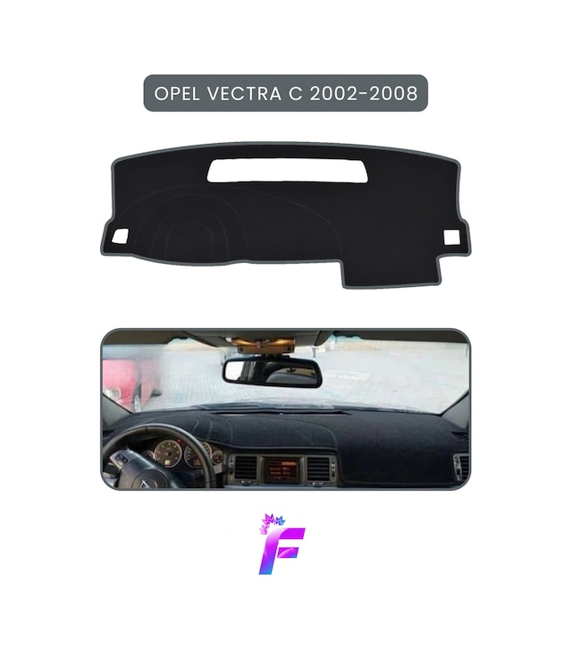 Opel Vectra C 2002-2008 Uyumlu Torpido Örtüsü Araca Özel Üretim Kolay Montaj Koruma T62 Torpido Halısı