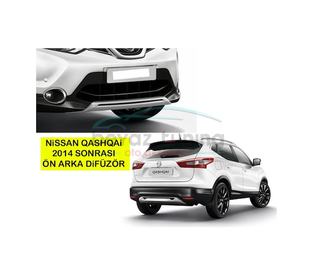 Nissan Qashqai Ön Arka Tampon Koruma Difüzör 2014-2015-2016-2017