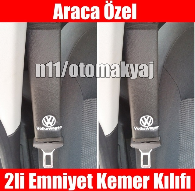 Volkswagen Golf 7 Oto Koltuk Deri Emniyet Kemer Aksesuar Kılıfı