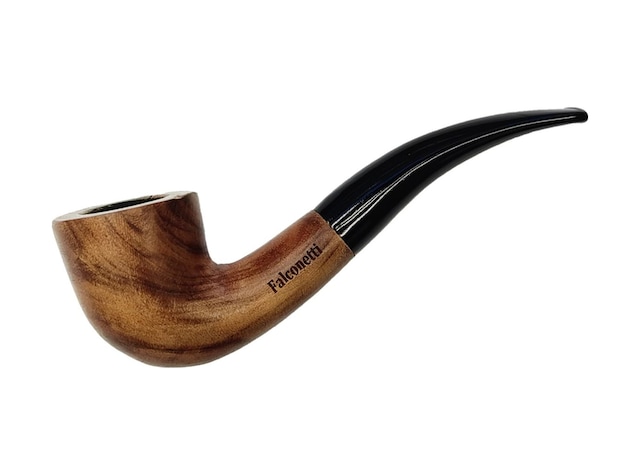 Falconetti 9 Mm. Kahverengi Sandalwood Eğimli Sap Ahşap Pipo Rd38
