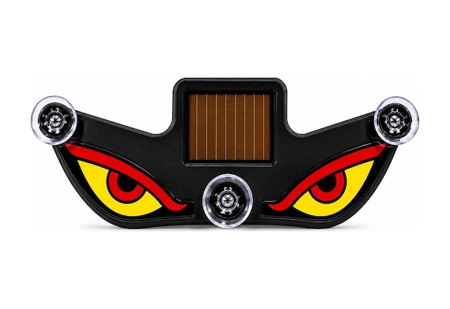 Solar Devil Eyes Araç Işıkları Ön/arka Cam İçin Güneş Enerjili/usb Bağlantılı Led Işıkları Kırmızı-sarı