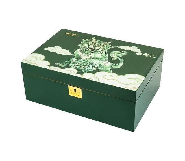 Lubinski Special Edt. Green Lion Puro Kutusu Humidor 100s Lb-022