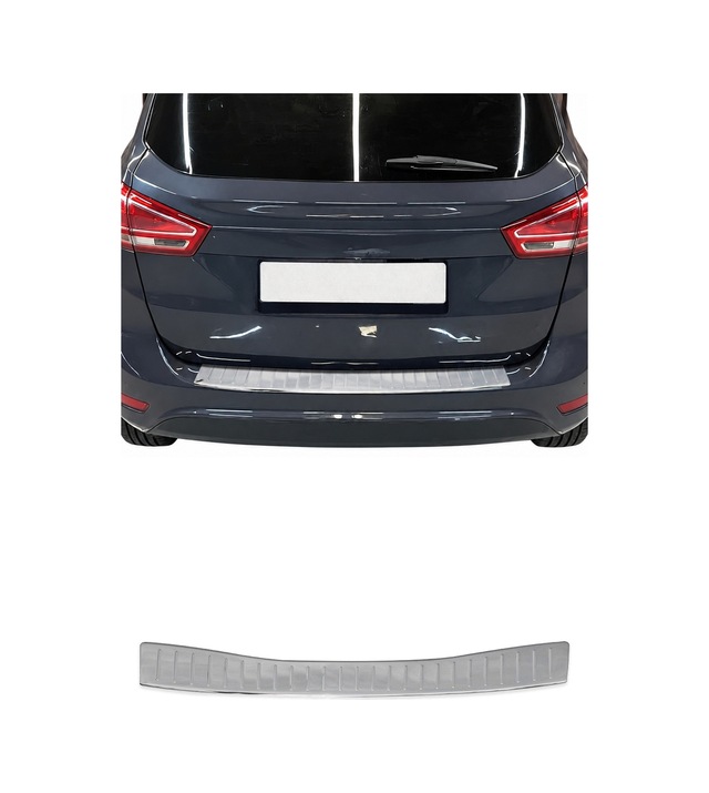 Ford B-max 2012-2017 Uyumlu Krom Arka Tampon Eşiği Paslanmaz Çelik