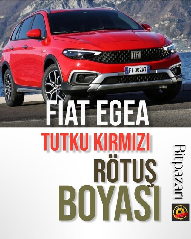 Fiat Egea Tutku Kırmızı 168 - Uyumlu Profesyonel Çizik Ve Taş İzi Rötuş Boyası 30ml.