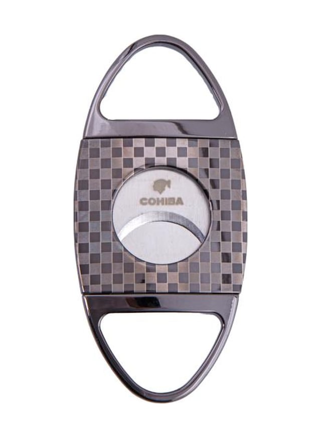 Karbon Desenli-gunmetal Metal Puro Makası Kesici - Tr4626