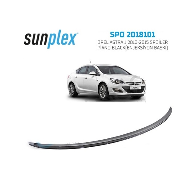 Opel Astra J Sedan Spoiler 2010-2015 Arası Piano Black Sunplex