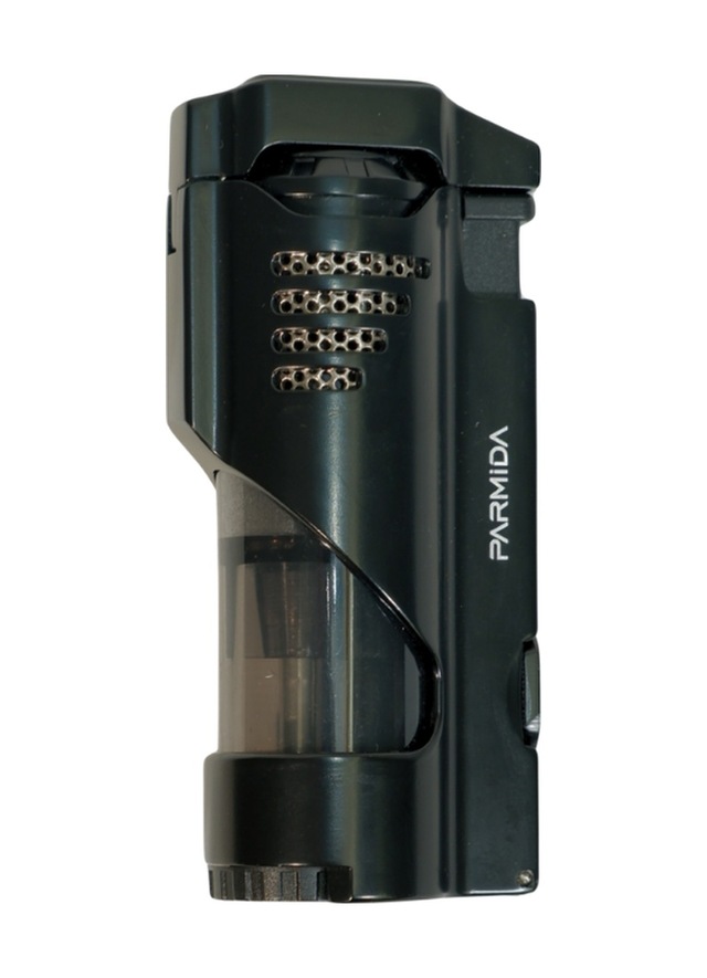 Parmida 3 Torch Pürmüz Delicili Siyah Metal Puro Çakmağı - Tr9517